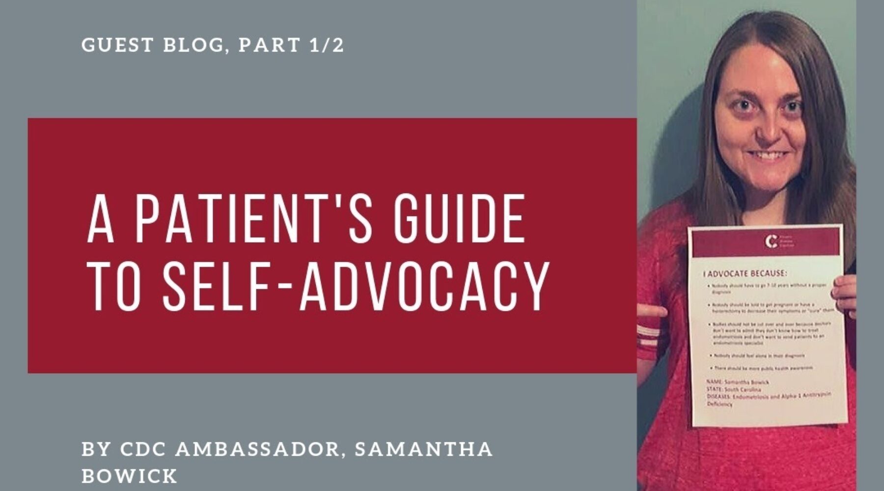 Guest Blog: A Patient's Guide to Self-Advocacy (Part 2/2)