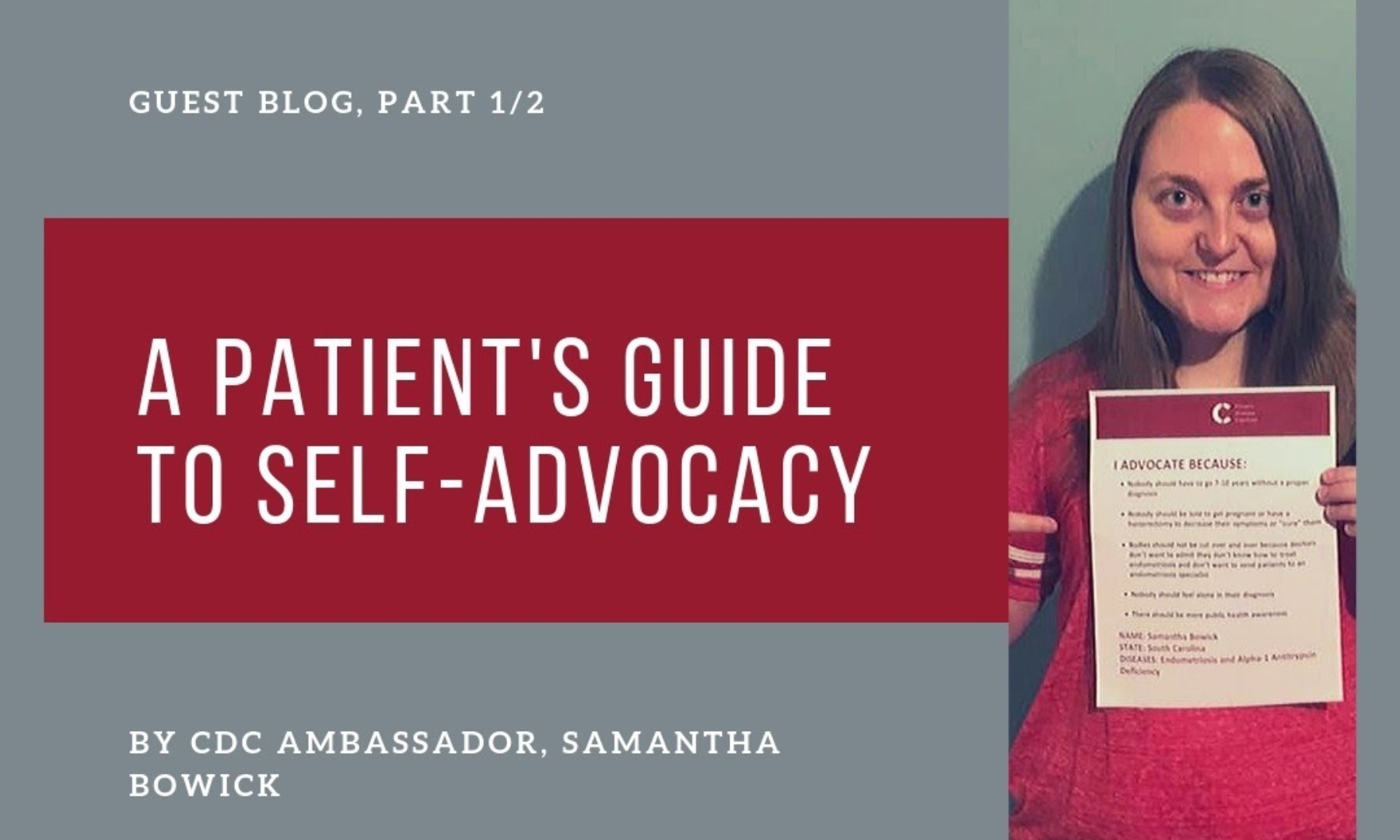 Guest Blog: A Patient's Guide to Self-Advocacy (Part 2/2)